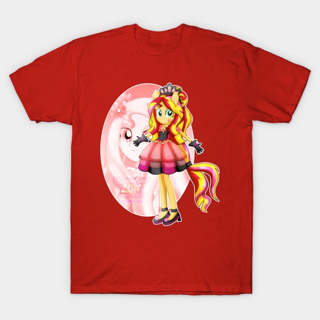 Aphrodite's warrior_Sunset Shimmer T-Shirt by jotakaanimation